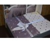 Постельное белье First Choice - Point Lilac (Turkey), евро комплект
